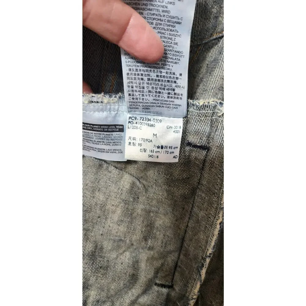 Levi’s Premium Denim Trucker‎ Jacket Leather Patch Big 